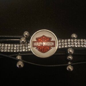 Harley Black and Silver Bracelet